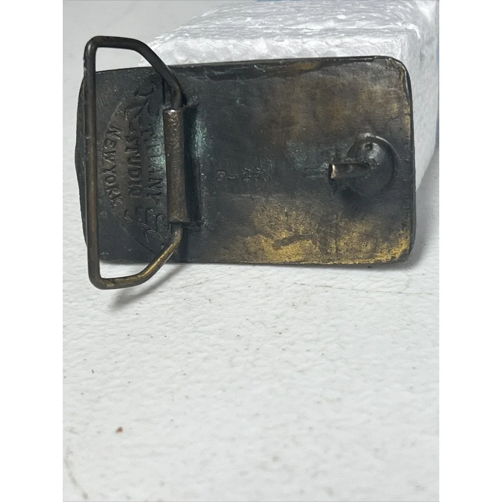 Vintage 1966 Star Trek‎ Lives U.S.S. Enterprise Belt Buckle Tiffany Studio N.Y.